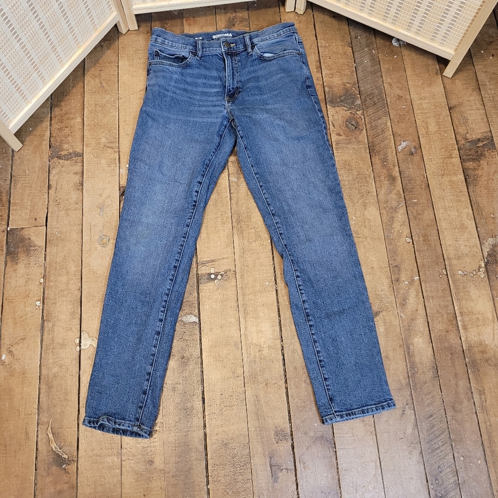 Sonoma Classic Blue Denim Slim Fit Jeans